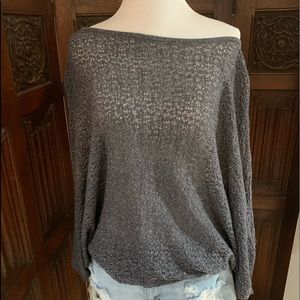 Shimmery Express wide long sleeve fitted at wrist